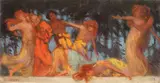 Dans by Kimon Loghi, 1902, ulei pe pânză, sold Jan 2016