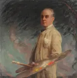 Autoportret by Kimon Loghi, 1934, ulei pe pânză, offered Jan 2016