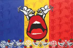 Ana Bǎnicǎ, Let Me Kiss You, acrylic on canvas