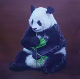 Adrian Preda, Untitled (Adidas Panda), 2010, oil on canvas
