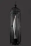Dan Istrate, Untitled, 2015, white Carrara marble, Noir Belge and wrought iron