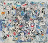 Mircea Popescu, Scraps, 2014, acrylic, pencil and ink on paper