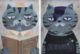 Livia Coloji, Oscar Miaow, 2015, acrylic on canvas laid on cardboard