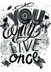 Robert Leonte, You Only Live Once, ink and liner on paper