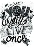 Robert Leonte, You Only Live Once, ink and liner on paper