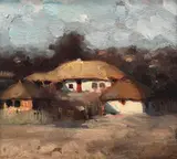 Adam Bălţatu, Case la ţară