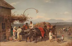 Popas by Emil Volkers, ulei pe pânză, sold Dec 2015