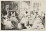 Theodor Aman, Serată, 1874, gravură cu acul