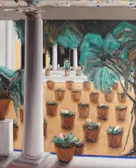 Patio de Sevilla by Constantin Pacea, ulei pe pânză, offered Dec 2015