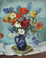 Walter Widman, Flori de primăvară, 1930, ulei pe pânză