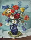 Walter Widman, Flori de primăvară, 1930, ulei pe pânză
