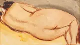 Corneliu Baba, Intimitate, acuarelă pe hârtie