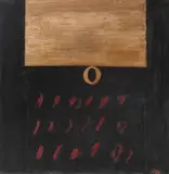 Ion Bitzan, Dreptul de aur, 1988, ulei pe pânză