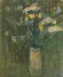 Diodor Dure, Flori de câmp, 1982, pastel pe hârtie