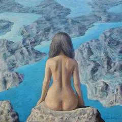 Sabin Bălașa, Nud cu spatele, ulei pe pânză