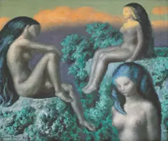 Sabin Bălașa, Apus, 1984, ulei pe pânză