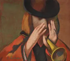 Cântec de dor by Liviu Suhar, pastel pe hârtie, sold Nov 2015