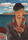 Fred (Alfred) Ghenădescu, La malul mării, 1931, ulei pe carton