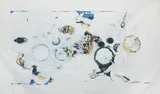 Daniel Spoerri, Topografie pentru masă la 15 cm sub zăpadă
