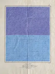 Indigo-albastru by Ion Bitzan, 1978, tempera şi peniţă pe hârtie, offered Nov 2015