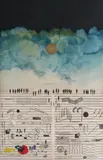 Saul Steinberg, Partition de musique facétieuse et ciel