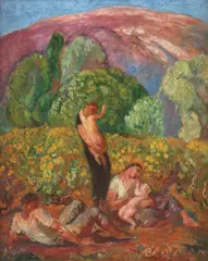 Mihail Simonidy, Maternitate ( ciclu "Pastorala"), 1928, ulei pe pânză