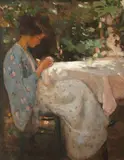 Ipolit Strâmbu, În grădină