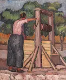Dumitru Ghiață, La fântână