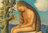 Fecioara by Sabin Bălașa, 1986, ulei pe pânză, sold Oct 2015