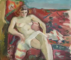 Iosif Iser, Nud în interior, prima jumătate a anilor '30, guaşă pe hârtie