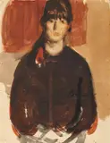 Corneliu Baba, Cumințica, 1962, acuarelă pe hârtie lipită pe carton subţire
