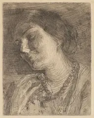 Ipolit Strâmbu, Reverie, 1916, acvaforte