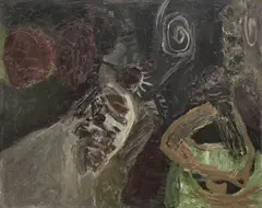 Nocturnă by Horia Bernea, prima jumătate a anilor '60, ulei pe placaj, offered Mar 2015