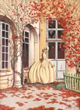 Emoţie de toamnă by Nicolae Alexandrescu-Caramanlău, 1937, tempera şi accente de pastel pe hârtie lipită pe carton, sold May 2014