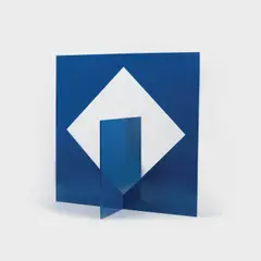 Ingo Glass, Deep blue, varnished aluminium