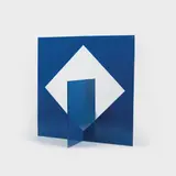 Ingo Glass, Deep blue, varnished aluminium