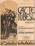 Mina Byck Wepper, Coperta partiturii pentru romanţa "Cât te iubesc", muzica de George Gheorghiu