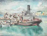 Constantin C. (Ali-Baba) Constantinescu, Barcaz pe Dunăre