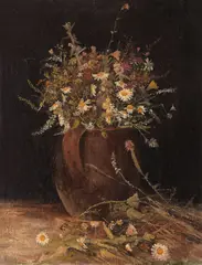 Ion Andreescu, Ulcică cu flori de câmp, 1874-1875, ulei pe pânză