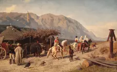 Emil Volkers, Han la Câmpulung, 1870-1875, ulei pe pânză