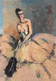Margareta (Margo) Vermont, Pregătiri de bal, ulei pe carton