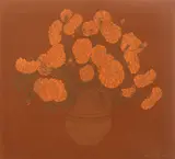 Vasile Celmare, Cârciumărese în vas de lut, tempera pe pânză
