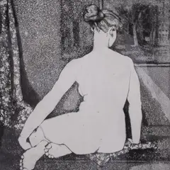 Aino Bach, Akt, 1958, Akvatinta