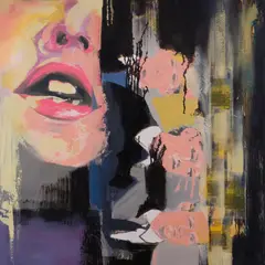 Sirje Petersen, Hullunud III (seeriast "Hullunud Tartu" ), 2013, Õli, lõuend