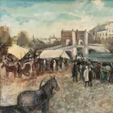 Evald Woitk, Tartu kivisild, 1966, Õli, lõuend