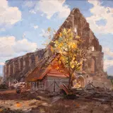 Karl Alexander von Winkler, Pirita klooster, 1892, Õli, lõuend papil