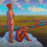Einar Vene, Soosambad, 2018, Akrüül, lõuend