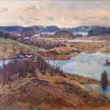 Artur Lokk, Otepää maastik, 1960, Õli, lõuend