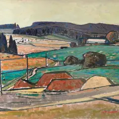 Lepo Mikko, Orasepõllud, 1961, Õli, lõuend