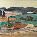 Lepo Mikko, Orasepõllud, 1961, Õli, lõuend